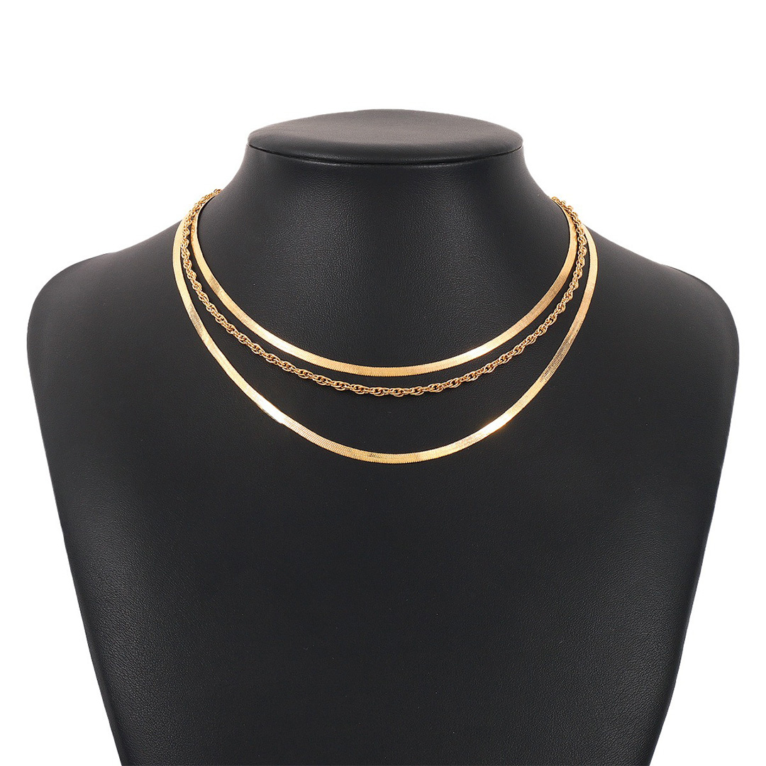 Retro Multi-Layer Snake Bones Necklaces