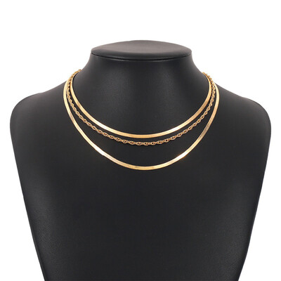 Retro Multi-Layer Snake Bones Necklaces