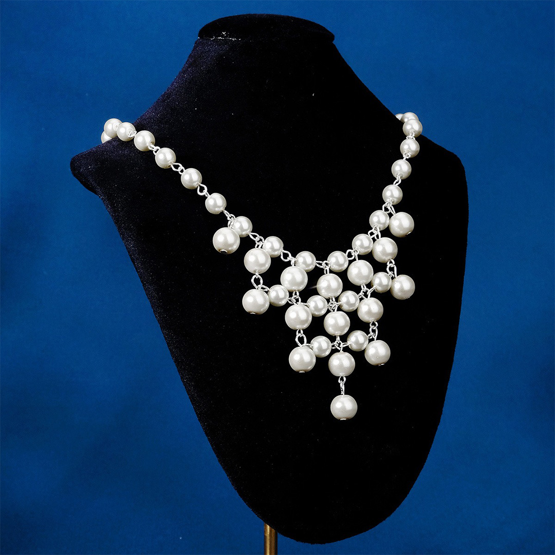 Retro Pearl Multi Layer Tassel Necklaces