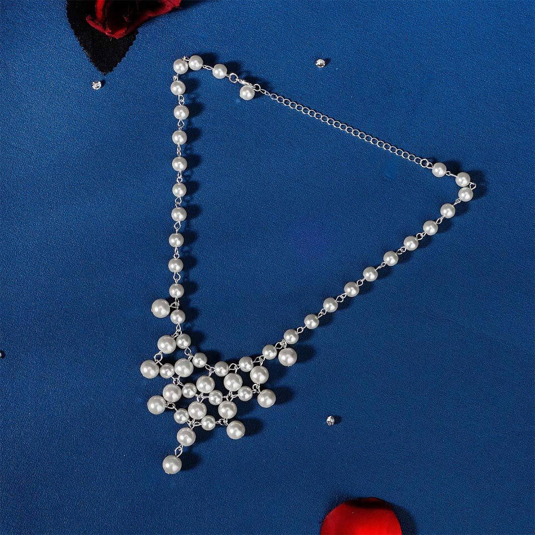 Retro Pearl Multi Layer Tassel Necklaces