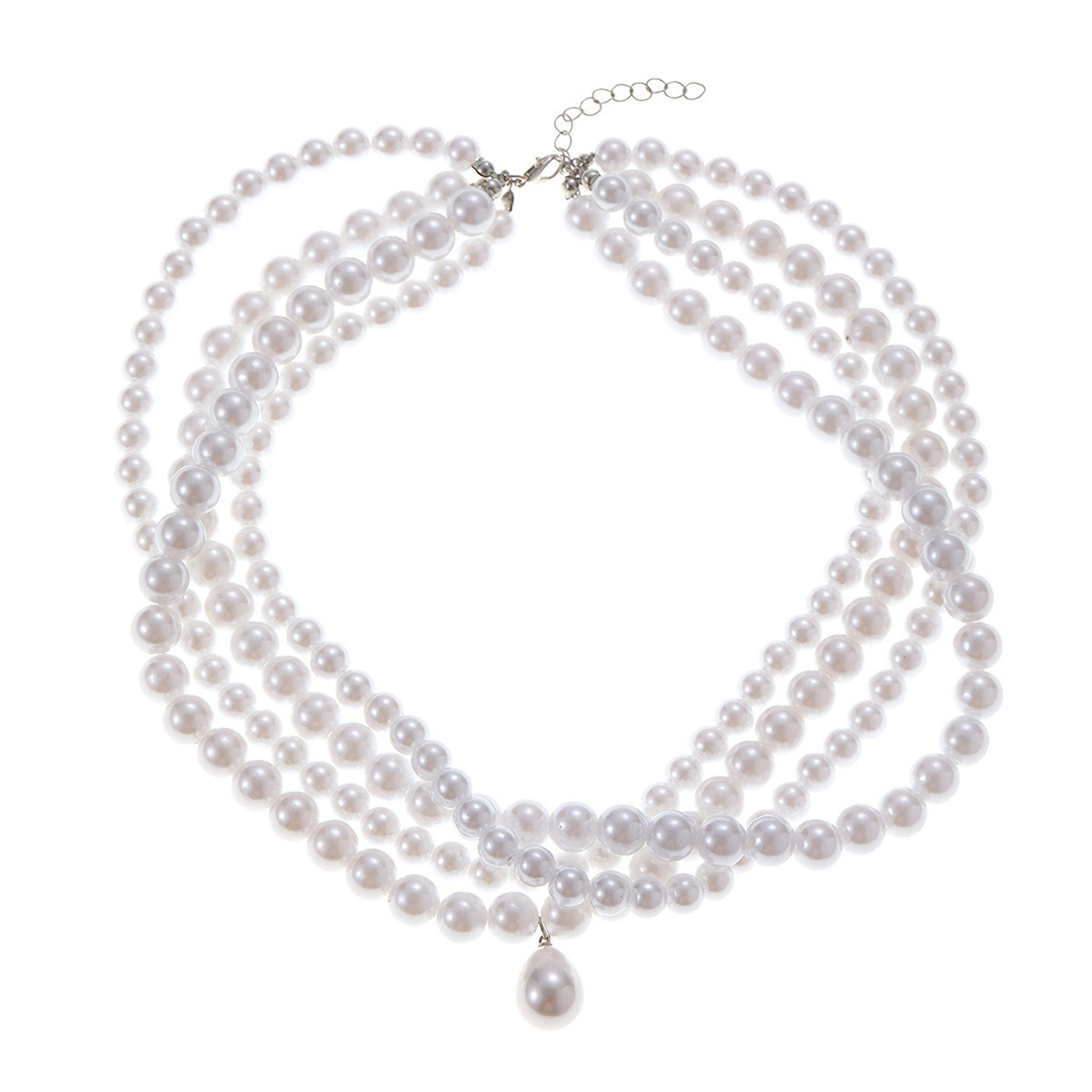 Retro Multi-Layer Pearl Necklace