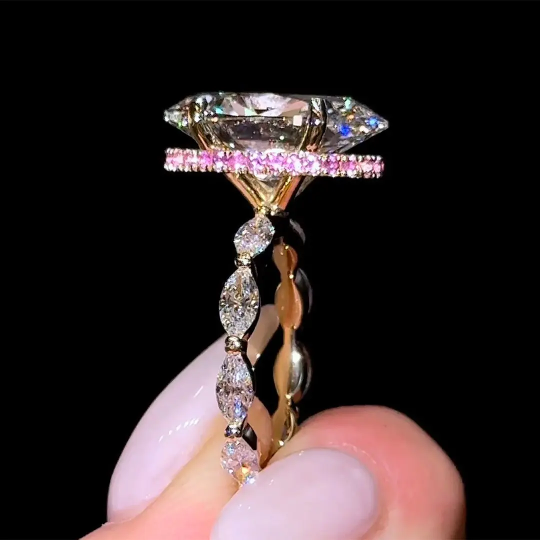 12*16mm Oval Cut Sona Simulated Diamonds Engagement Rings In Sterling Silver 12*16mm Oval Cut Sona Simulated Diamonds Engagement Rings In Sterling Silver