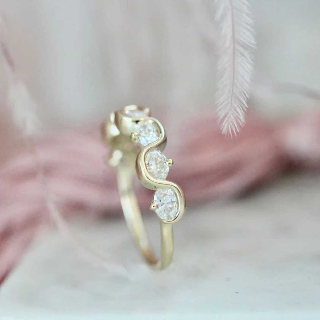 1.8CT Oval Cut Moissanite Wedding Bands Sets In Sterling Silver