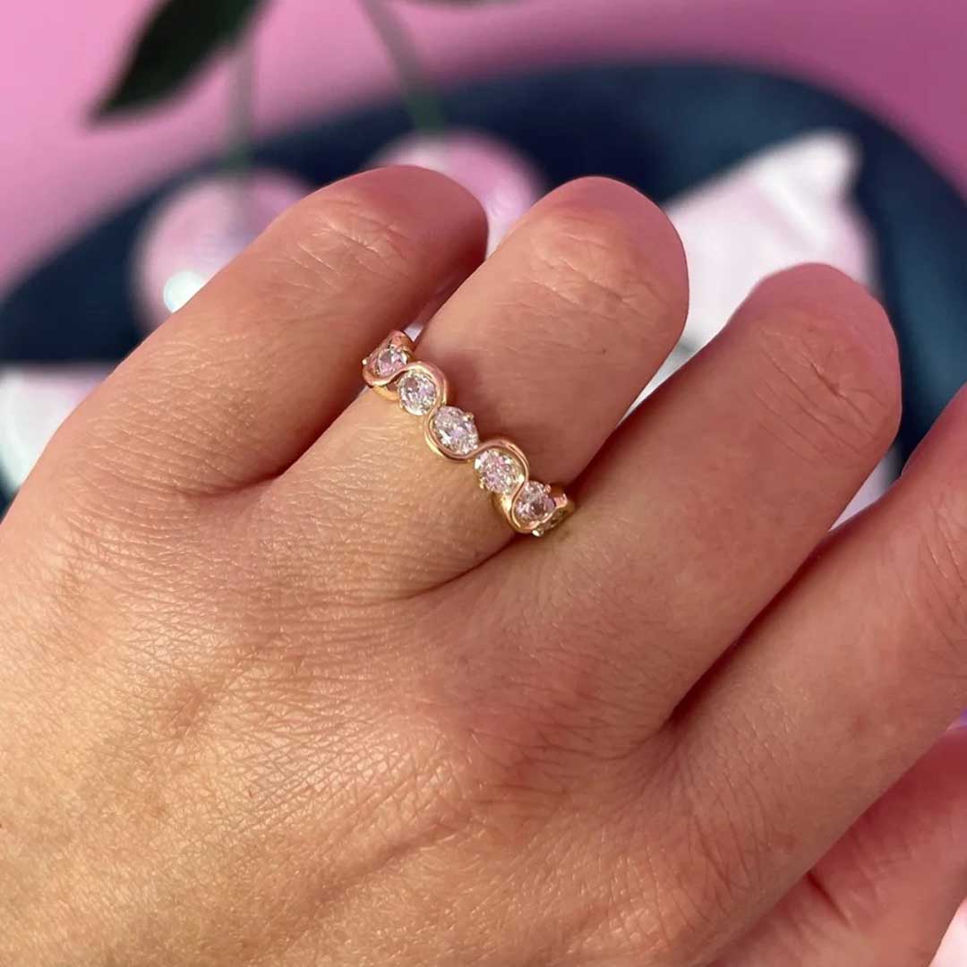 1.8CT Oval Cut Moissanite Wedding Bands Sets In Sterling Silver