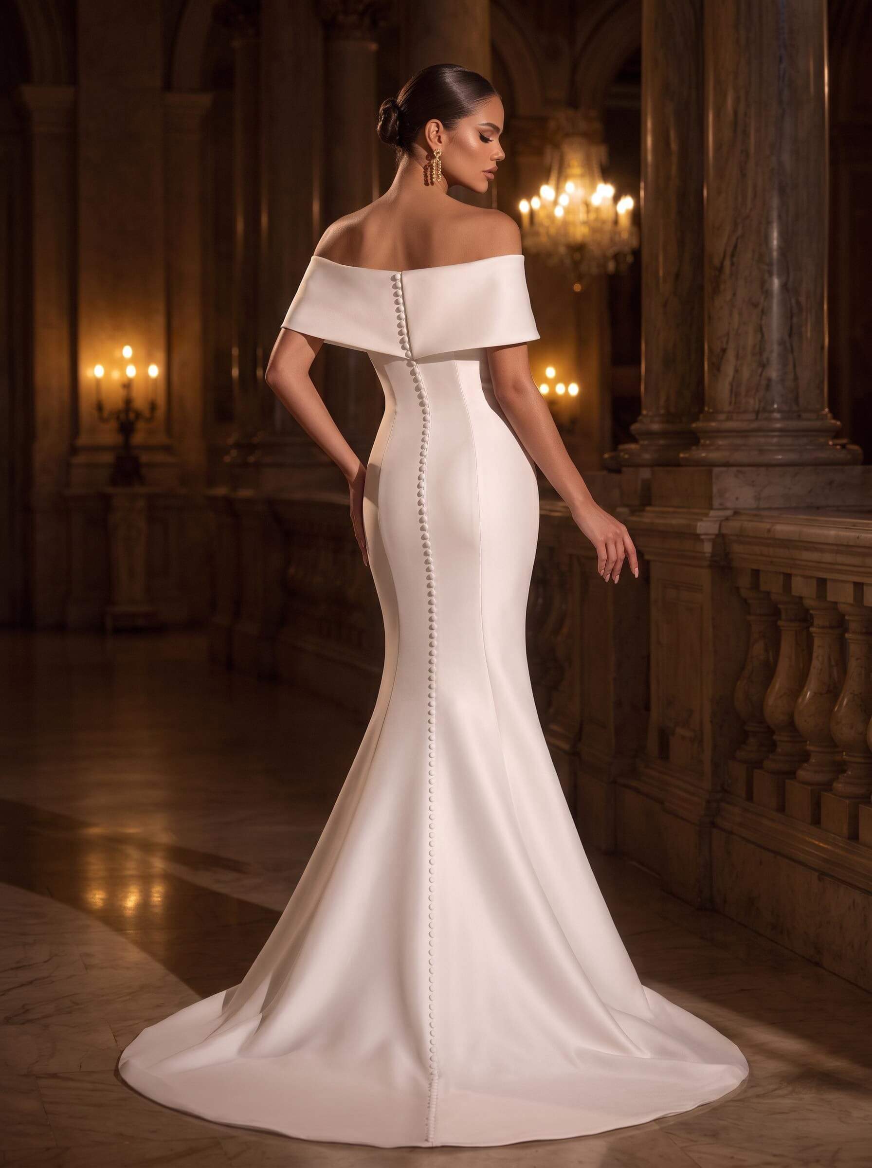 Trumpet/Mermaid Sweetheart Sleeveless Court Train Wedding Dress