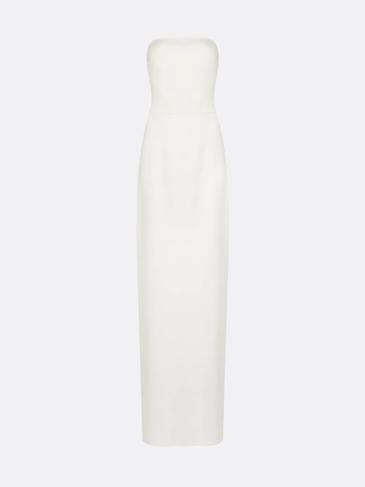 Sheath/Column Strapless Sleeveless Floor-Length Elastic Satin Wedding Dresses