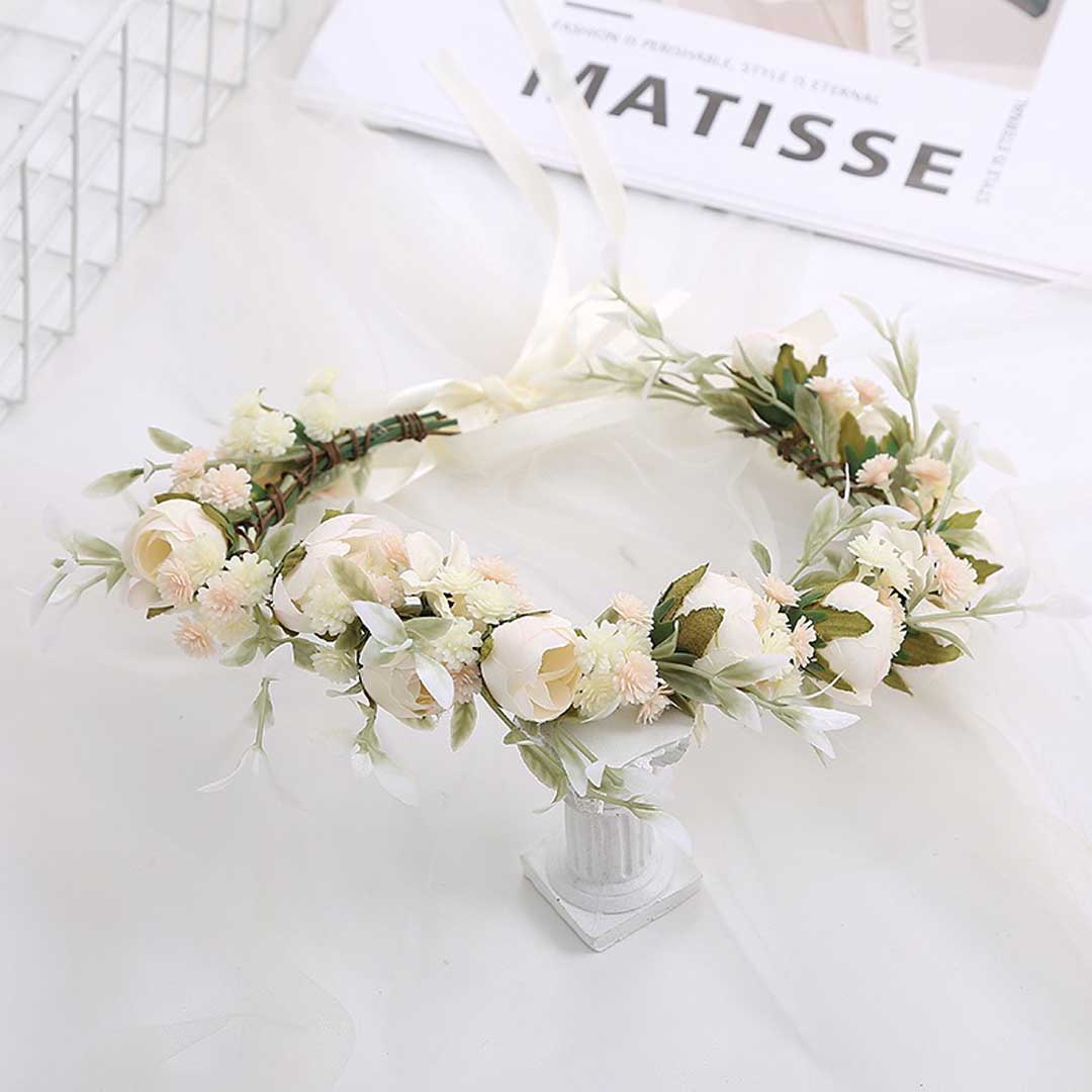 Artificial Wedding Flowers Silk Roses Flower Crowns