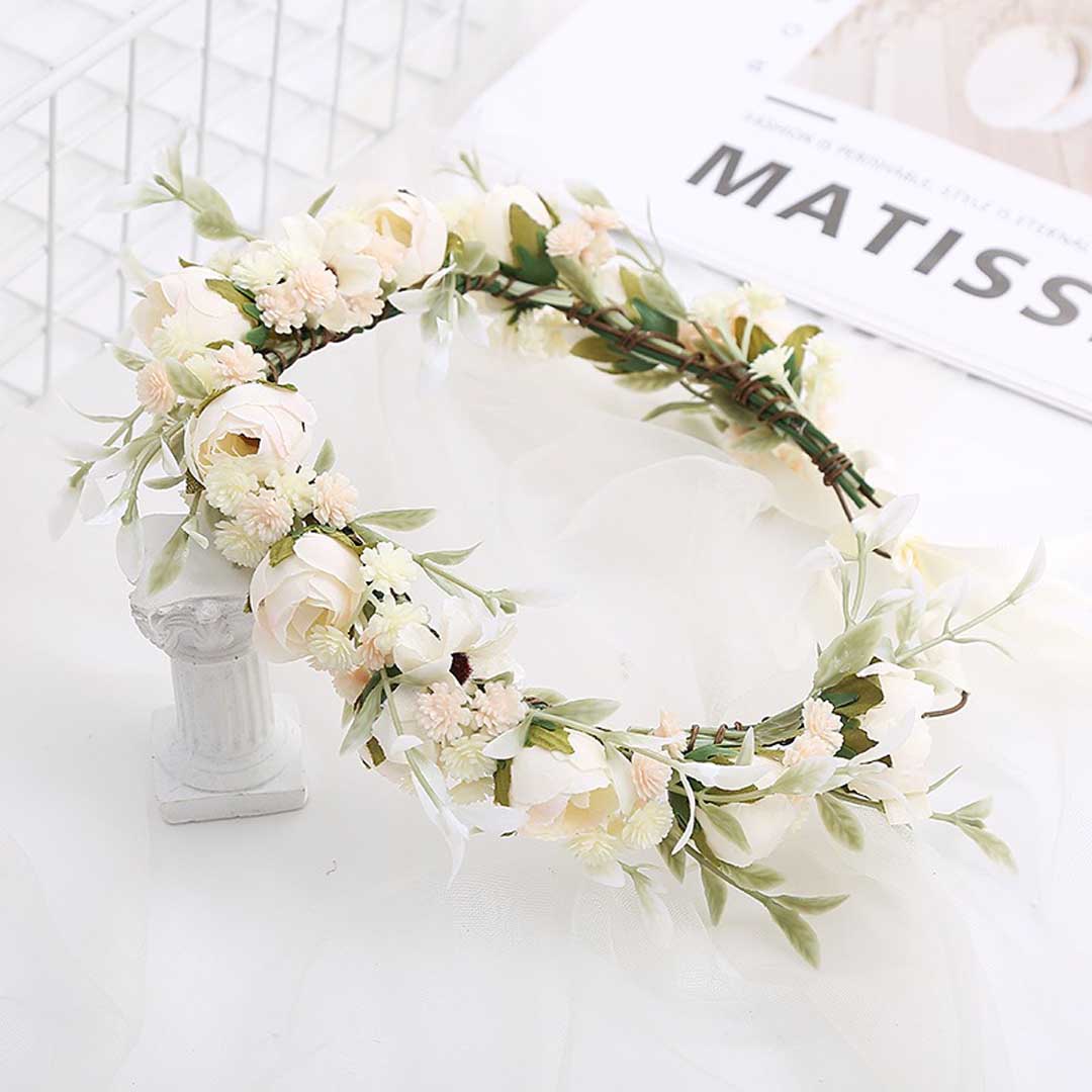 Artificial Wedding Flowers Silk Roses Flower Crowns