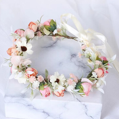 Artificial Wedding Flowers Silk Rose Flower Crowns