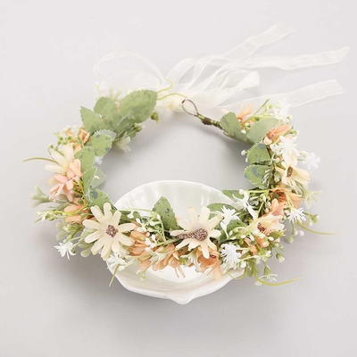 Rustic Daisy Artificial Flower Crown
