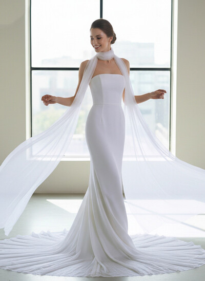 Open Front Tulle Shawl For Occasion Evening