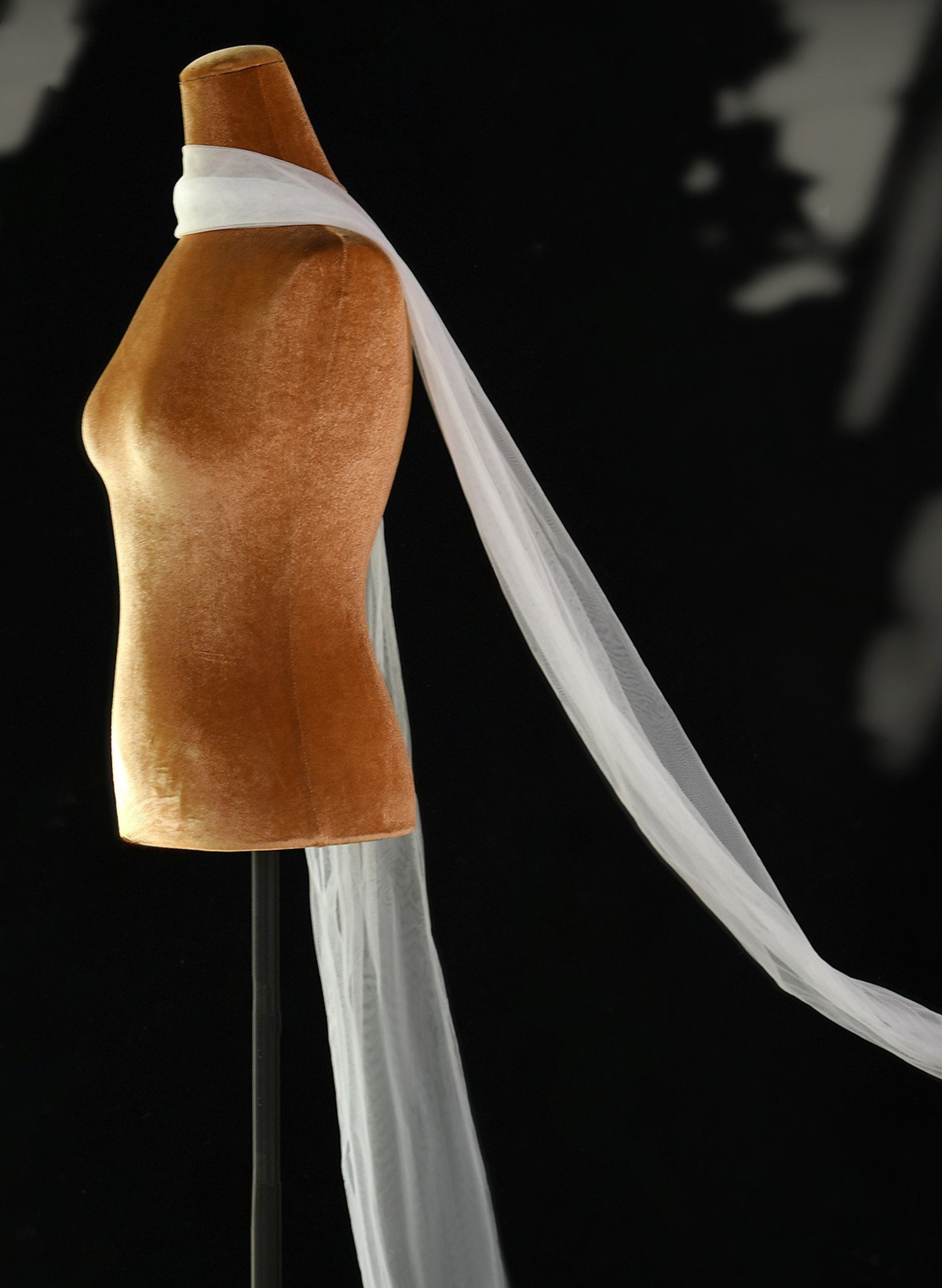 Open Front Tulle Shawl For Occasion Evening