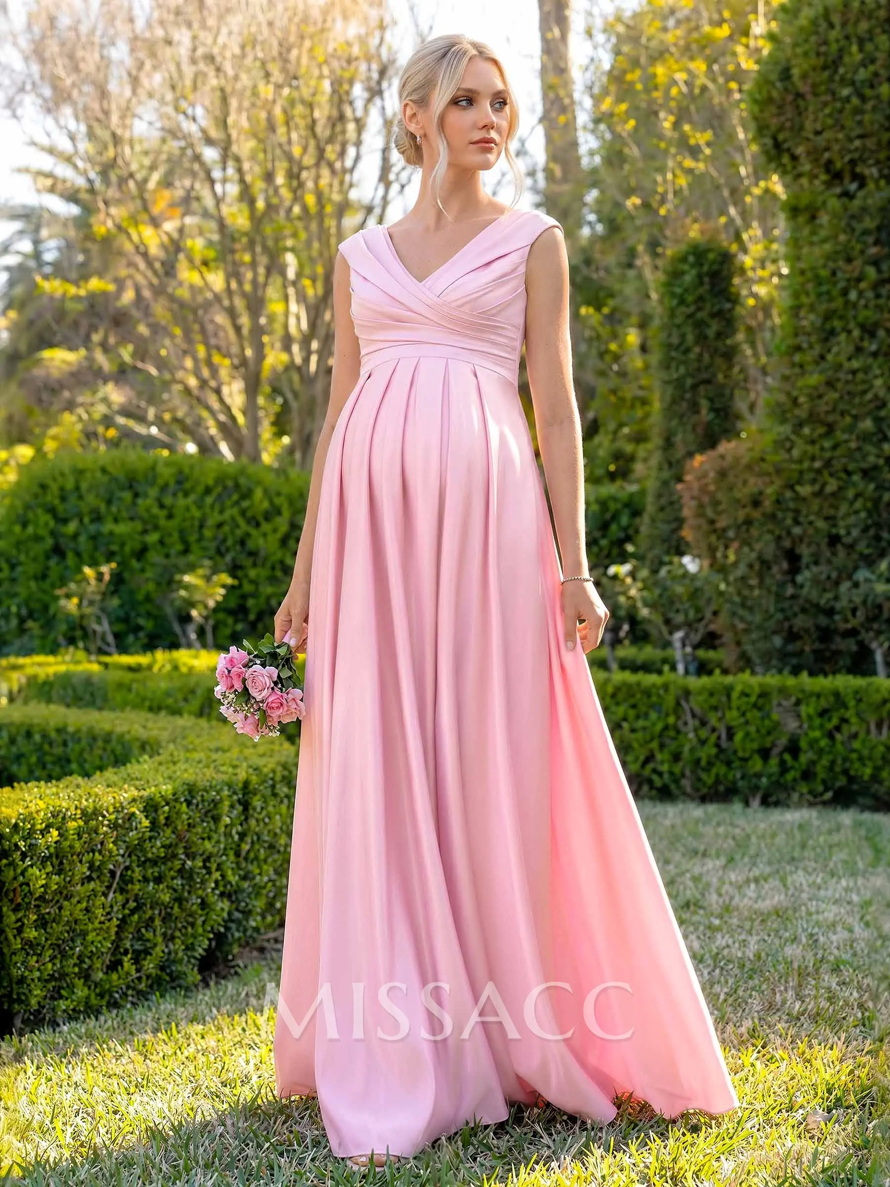 maternity bridesmaid dress satin Satin Maternity Bridesmaid Dress