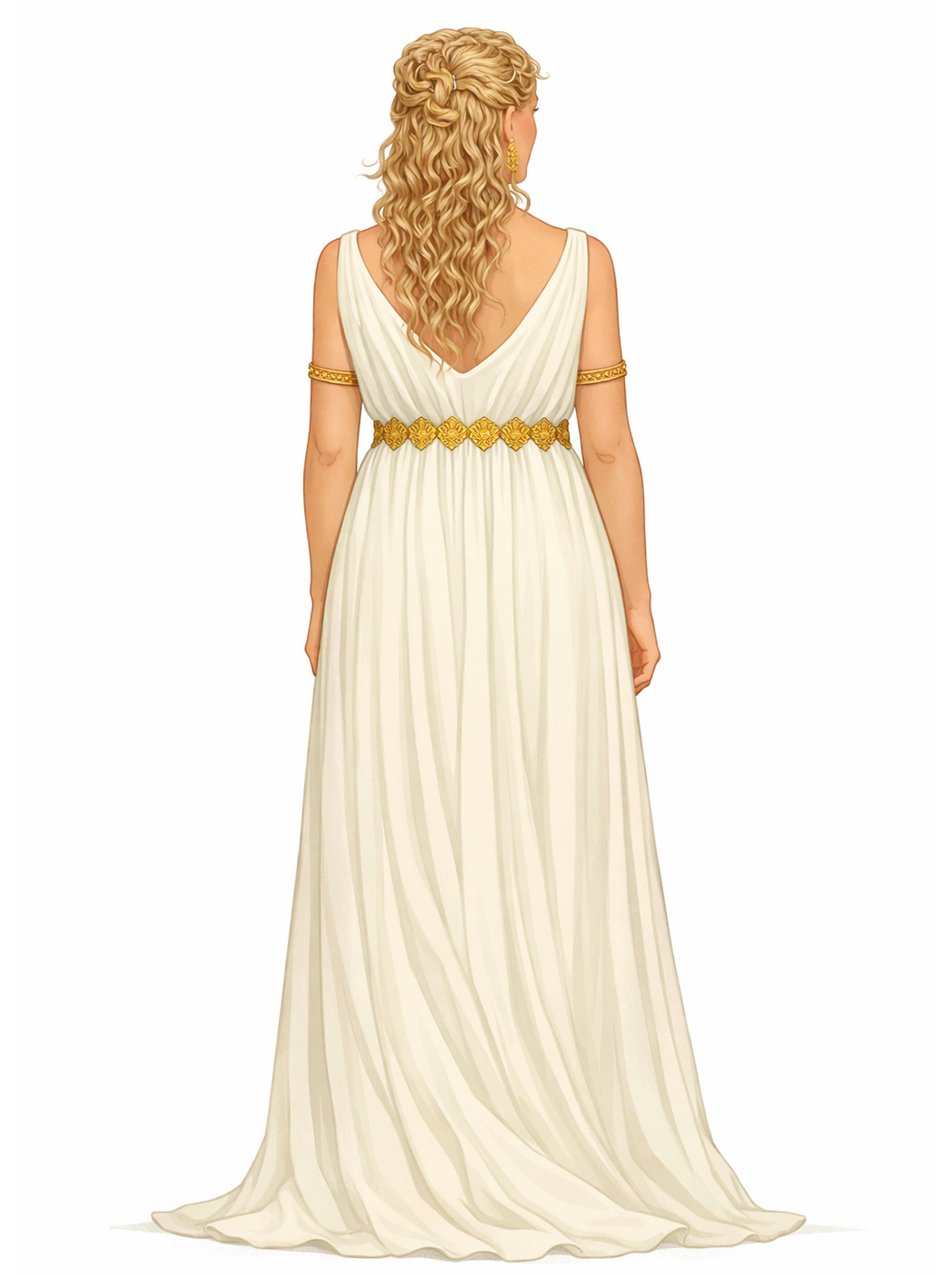 A-Line V-Neck Sleeveless Court Train Chiffon Evening Dresses With Pleated/Sash