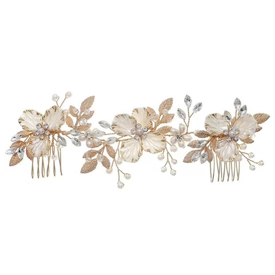 Floral Hair Comb Bridal Headpiece