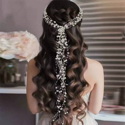 Pearl Hair Vines Bridal Headpiece