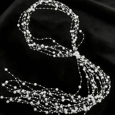 Pearl Hair Vines Bridal Headpiece