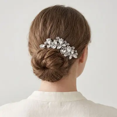 Rhinestones Hair Comb Bridal Headpiece