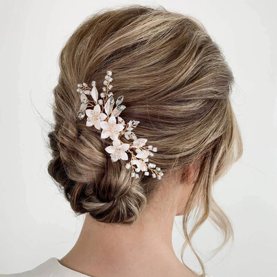 Floral Hair Comb Bridal Headpiece
