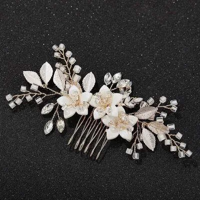 Floral Hair Comb Bridal Headpiece