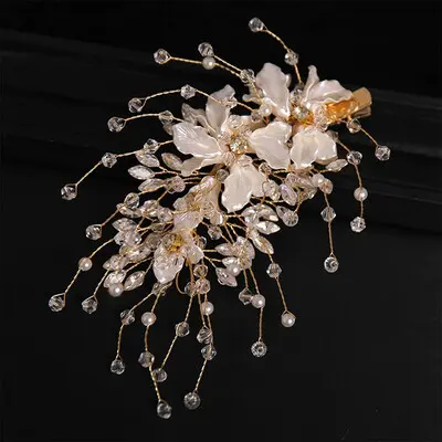Floral Hair Clips Bridal Headpiece