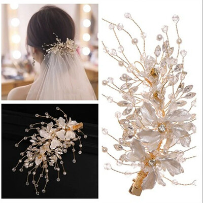 Floral Hair Clips Bridal Headpiece