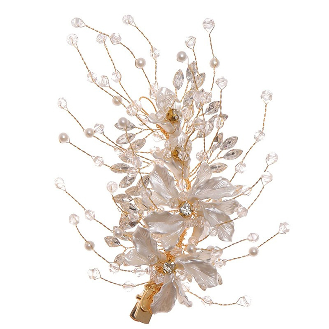 Floral Hair Clips Bridal Headpiece
