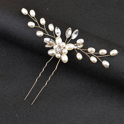 Pearl Hairpins Bridal Headpiece