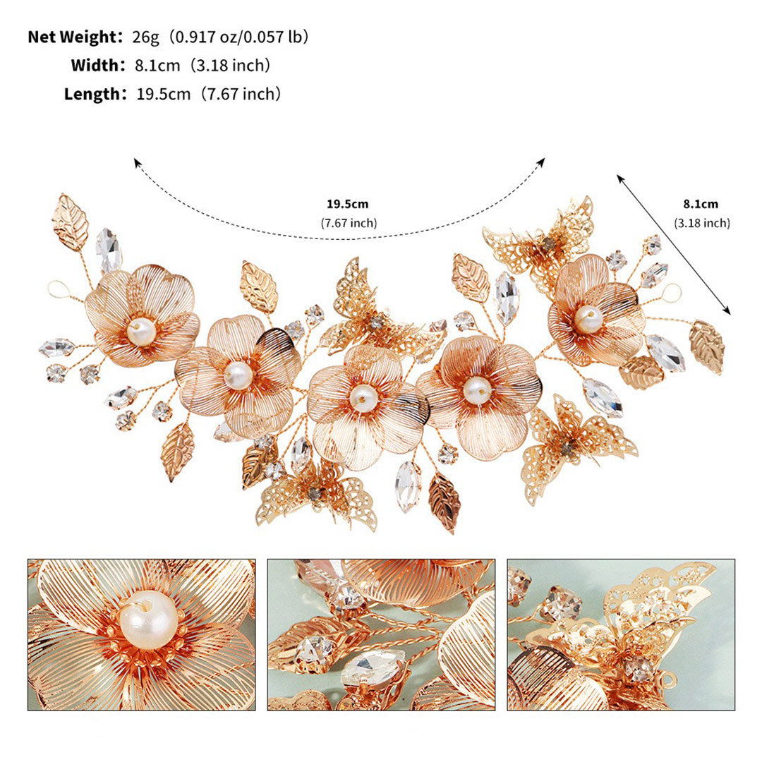 Floral Headbands Bridal Headpiece