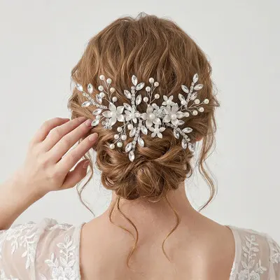 Rhinestones Hair Comb Bridal Headpiece