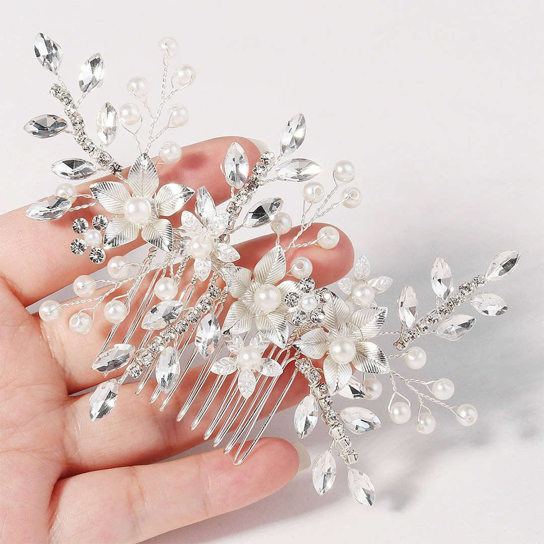 Rhinestones Hair Comb Bridal Headpiece