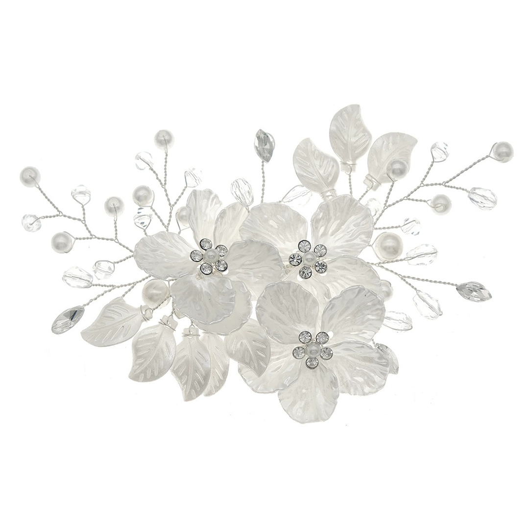 Floral Hair Clips Bridal Headpiece