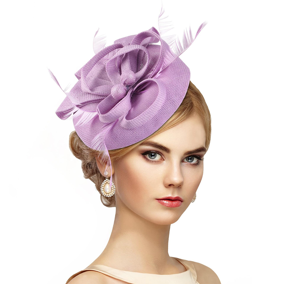 Women's Elegant Faux Feather Mesh Tea Party Fascinators With Headband