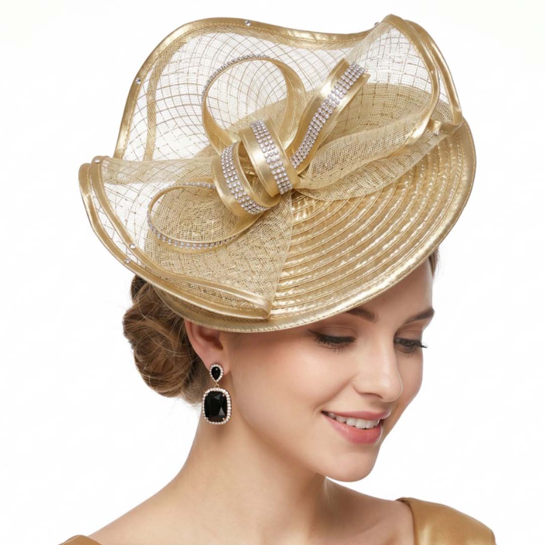 Retro Rhinestones Kentucky Derby Fascinators With Headband