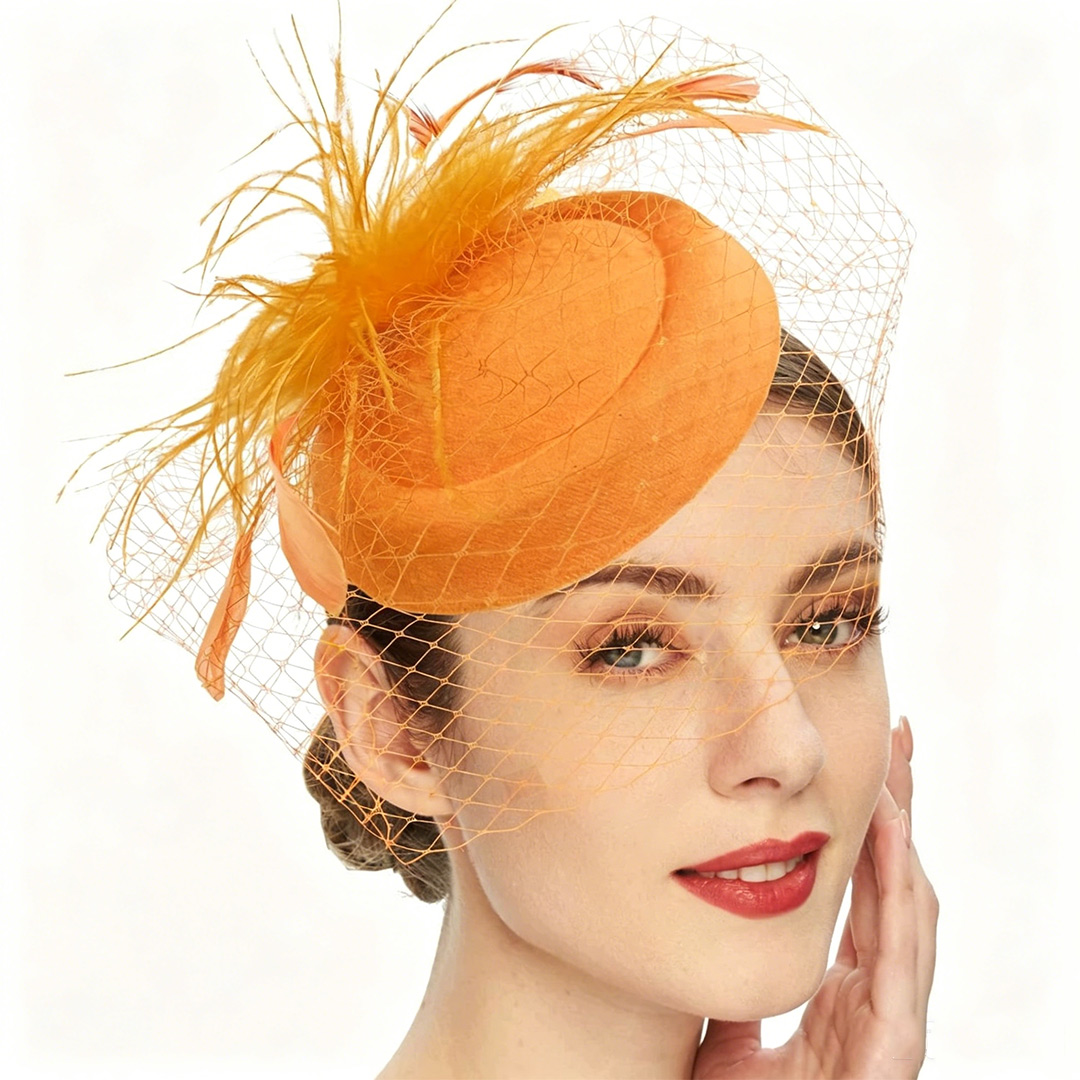 Headband Fascinator Kentucky Derby Hat With Feather/Floral