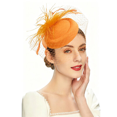 Headband Fascinator Kentucky Derby Hat With Feather/Floral