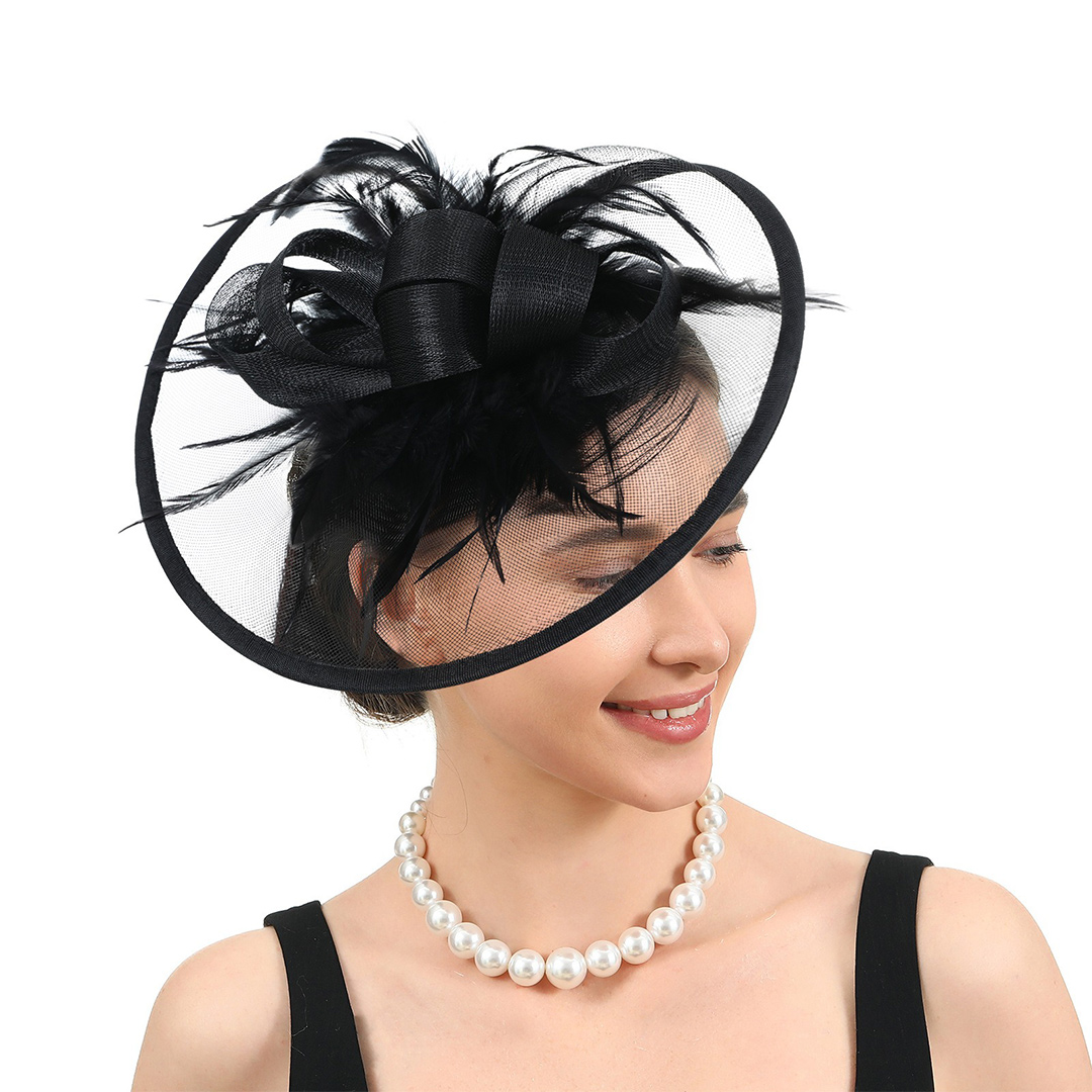 Headband Fascinator Kentucky Derby Hat With Feather