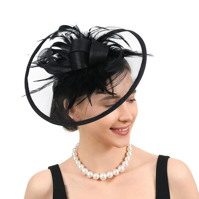 Headband Fascinator Kentucky Derby Hat With Feather