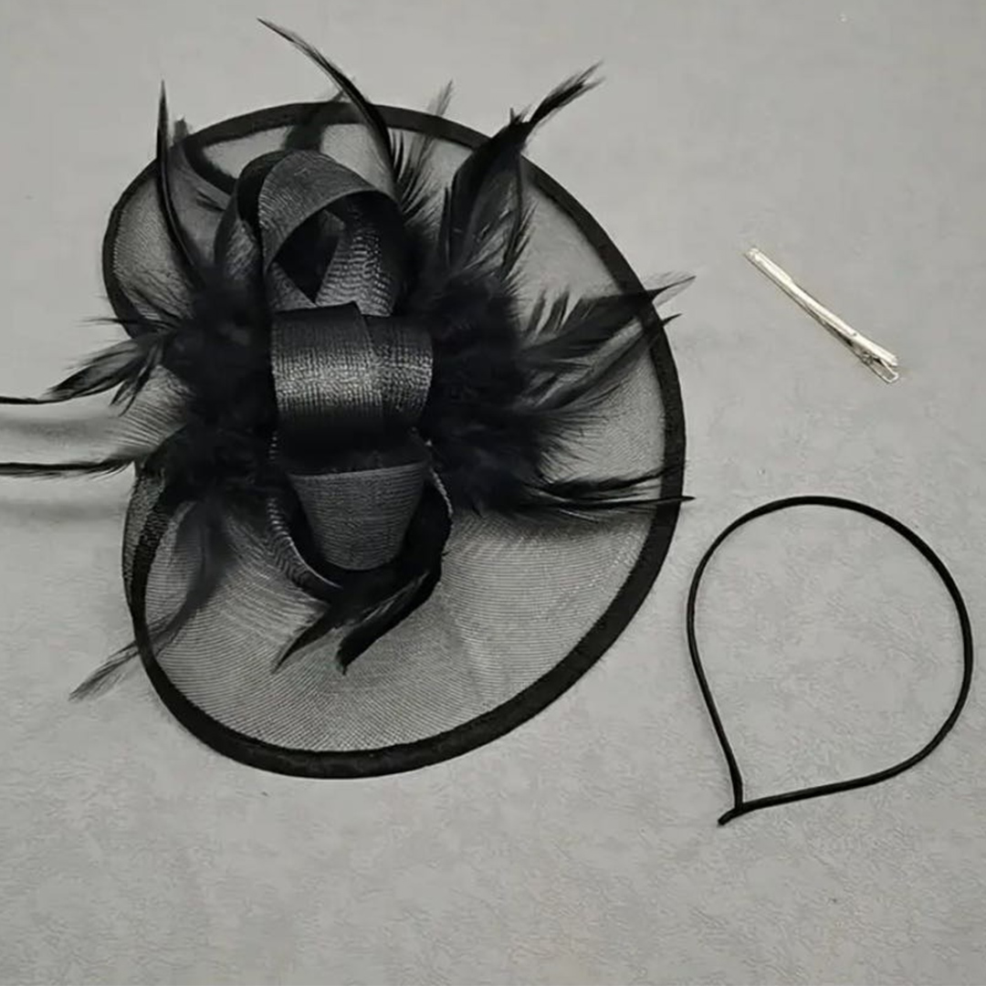 Headband Fascinator Kentucky Derby Hat With Feather
