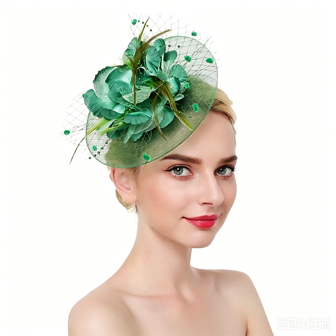 Headband Fascinator Tea Party Hat With Feather/Floral