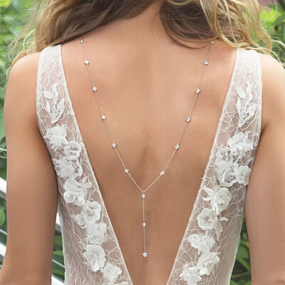 Double Layer Rhinestone Back Necklaces