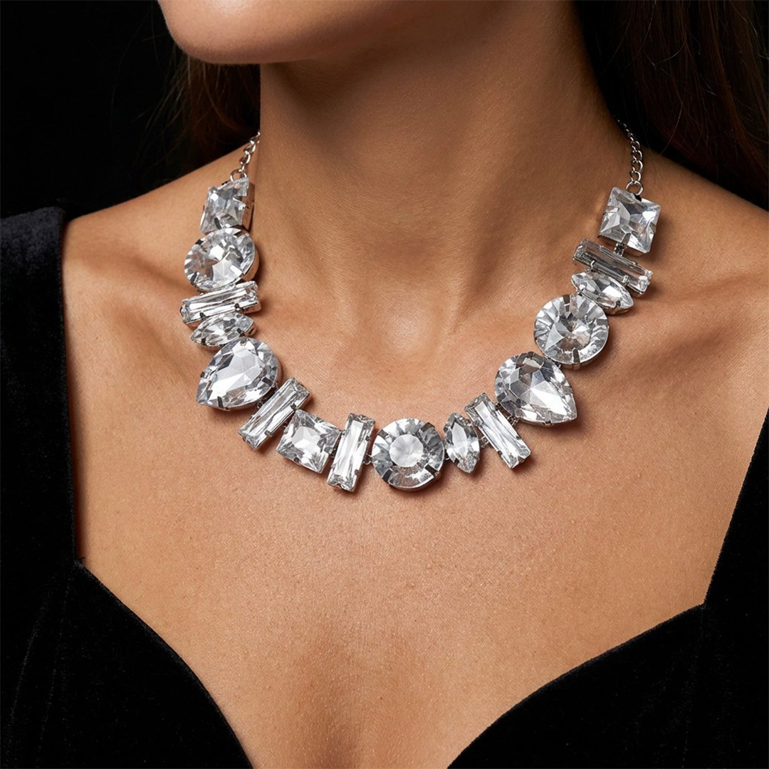 Rhinestone Choker Necklaces