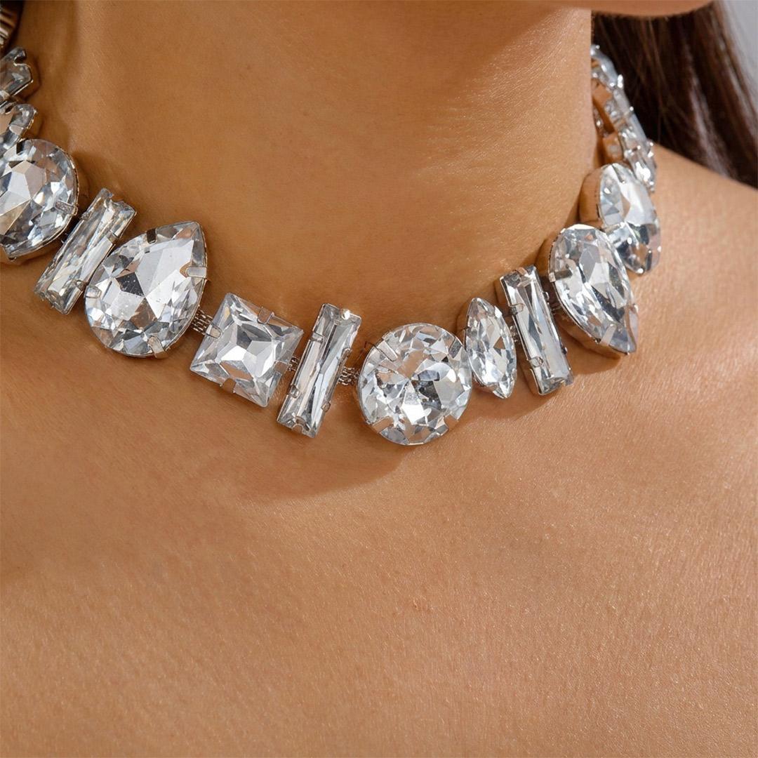 Rhinestone Choker Necklaces