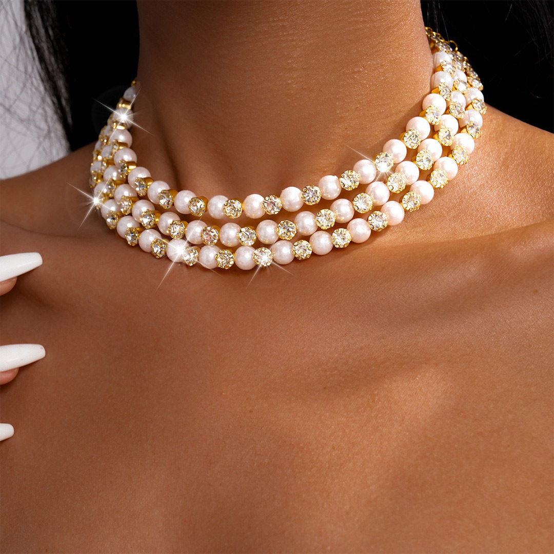 Retro Multi-Layer Pearl Necklaces