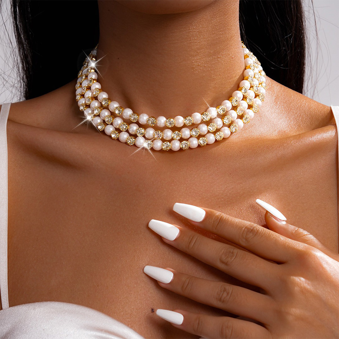 Retro Multi-Layer Pearl Necklaces