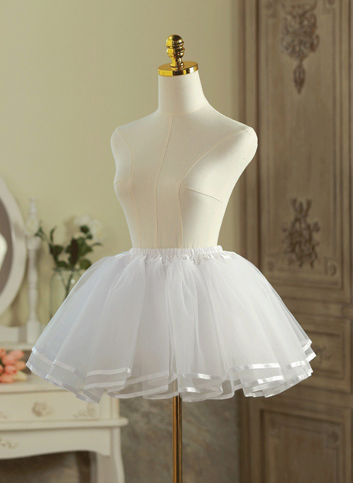 Rococo Style Knee-Length Petticoats For Wedding/Party