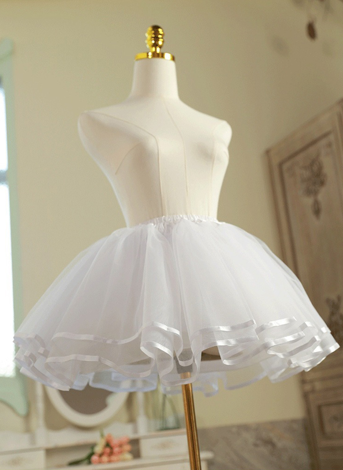 Rococo Style Knee-Length Petticoats For Wedding/Party