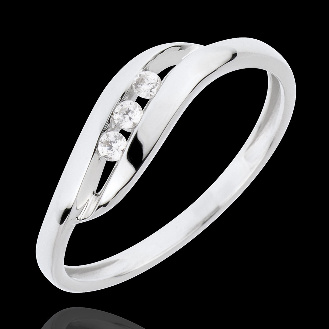 0.045CT Round Cut Moissanite Wedding Bands In Sterling Silver