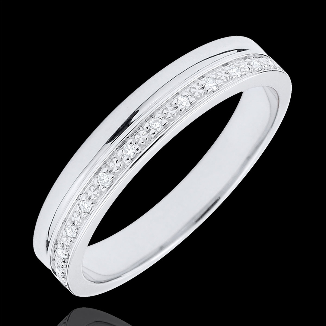 0.3CT Moissanite Wedding Bands In Sterling Silver