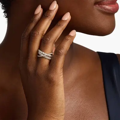 3.932CT Moissanite Wedding Bands In Sterling Silver